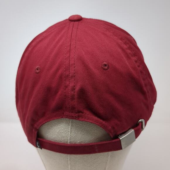 Volcom Slideback Hat Red One Size Embroidered Spell Out Adjustable - Picture 7 of 10